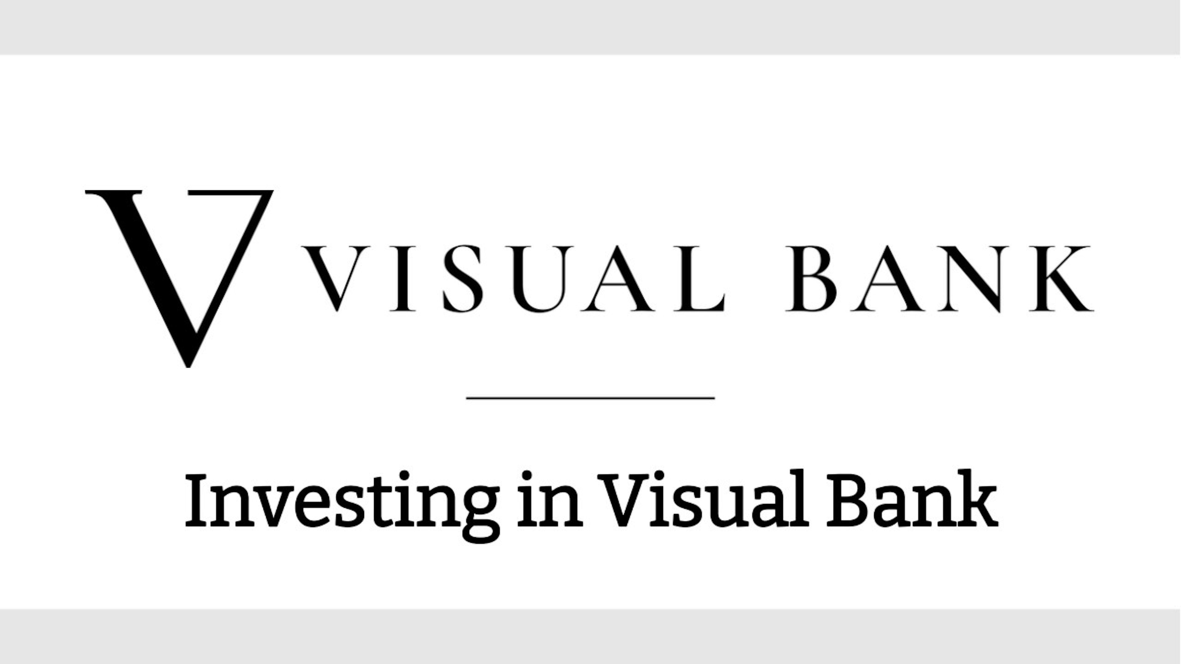 Investing in Visual Bank
