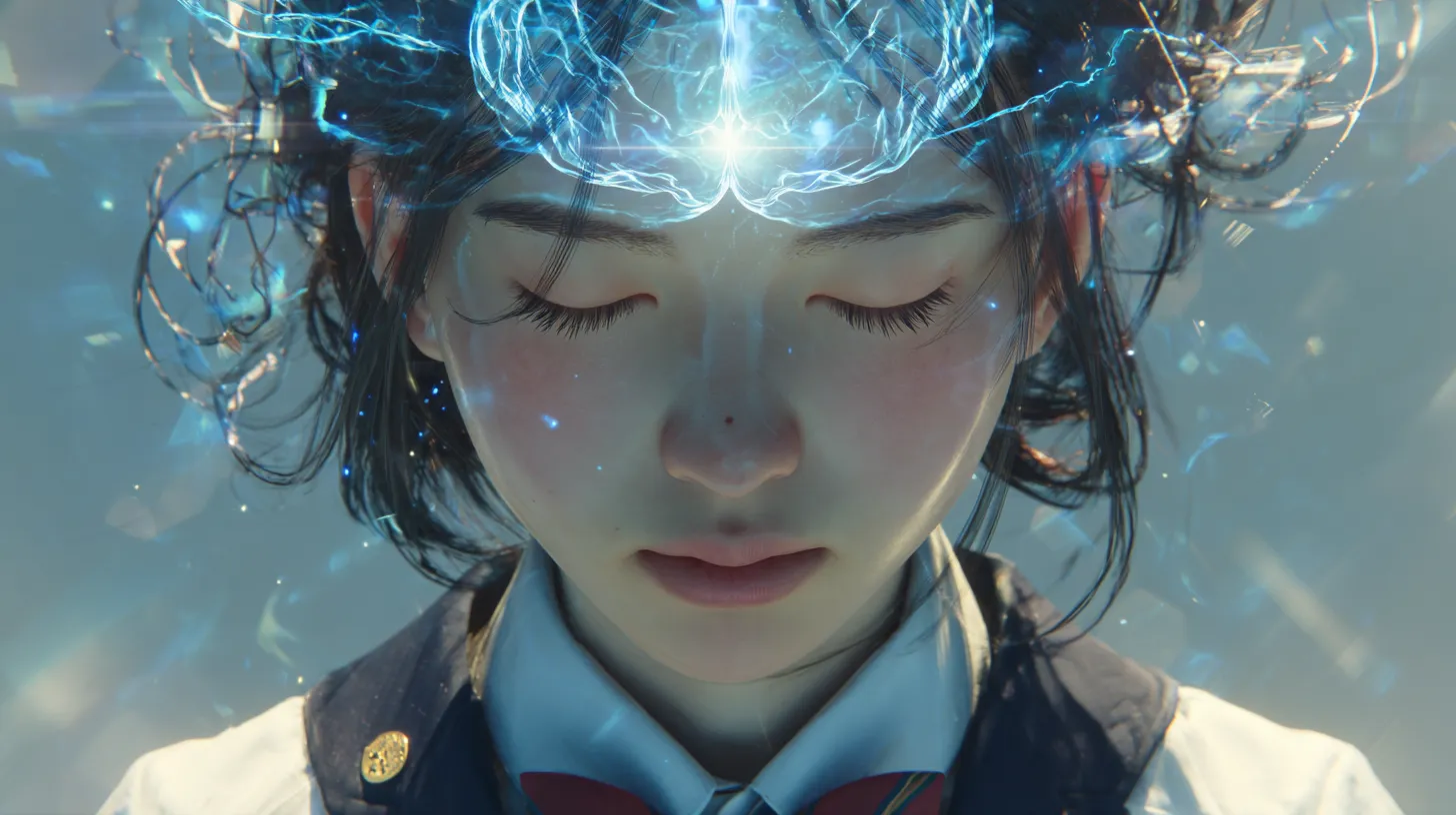 集中力をイメージしている女性の画像