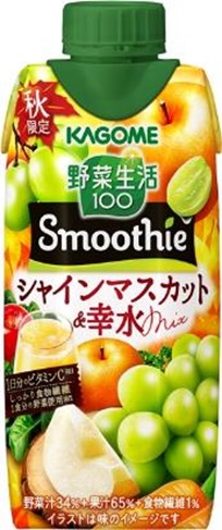 Vegetable Life 100 Smoothie Shine Muscat & Kousui(Pear) Mix 330ml