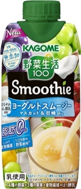 Vegetable 100 Smoothie Yogurt Smoothie Muscat＆Kyoho Grape Mix 330ml