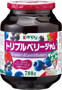 Kanpy Strawberry & Cassis & Blueberry Jam 780g
