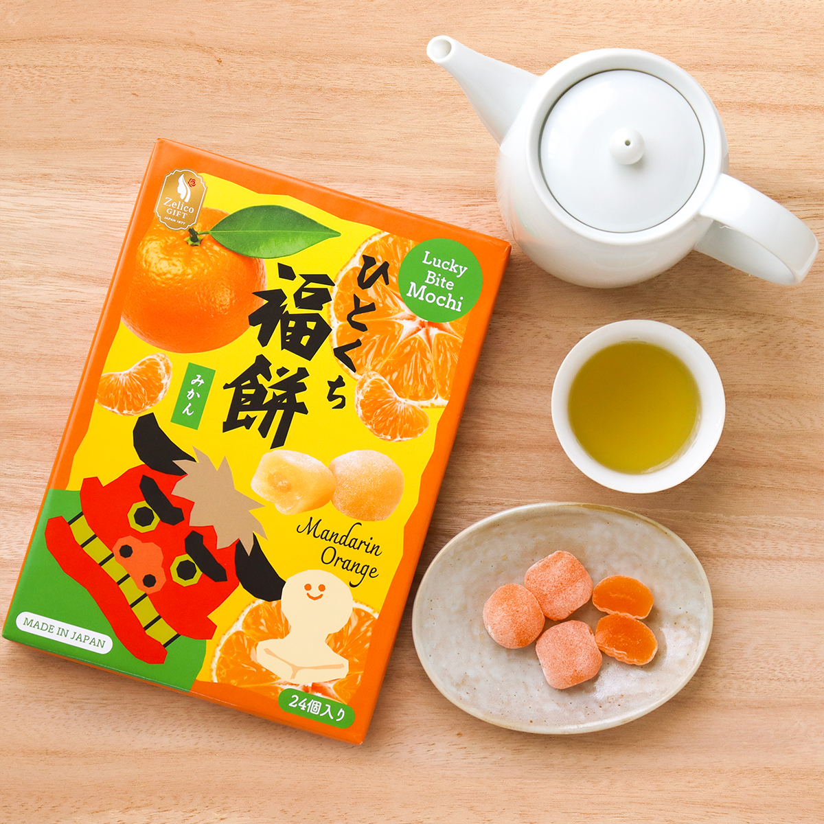 Lucky Bite Mochi Mandarin Orange | Product details | Zelico