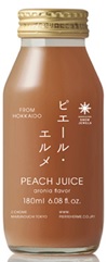 Made in PIERRE HERME Hokkaido Premium Peach Juice Aronia flavor 180ml