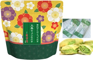 Gyokuro Chocolate Rice Cracker Bag 5P (Flower)