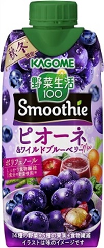 Vegetable Life 100 Smoothie Pione & Wild Blueberry Mix 330ml