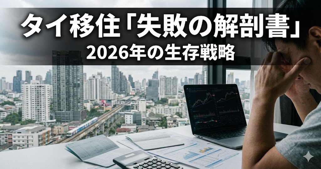 タイ移住で人生詰む前に読む「失敗の解剖書」。円安・物価高・新税制で変わる2026年の生存戦略