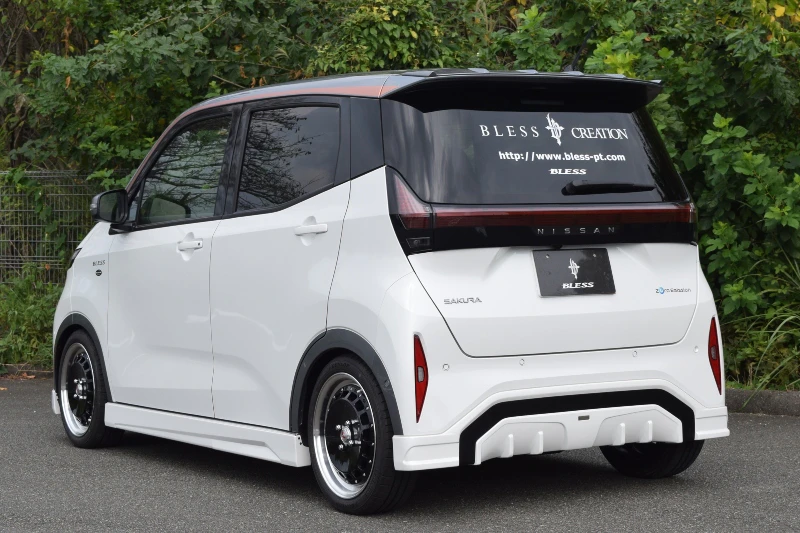 日産「サクラ」の専用エアロパーツ 人気EV用の5種類開発