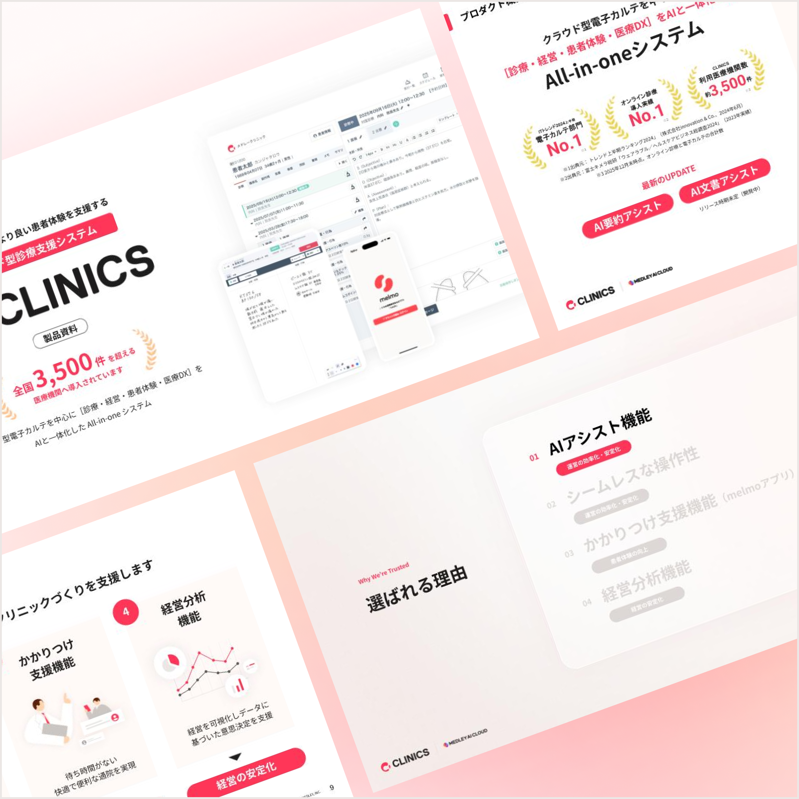 CLINICS製品資料の表紙画像