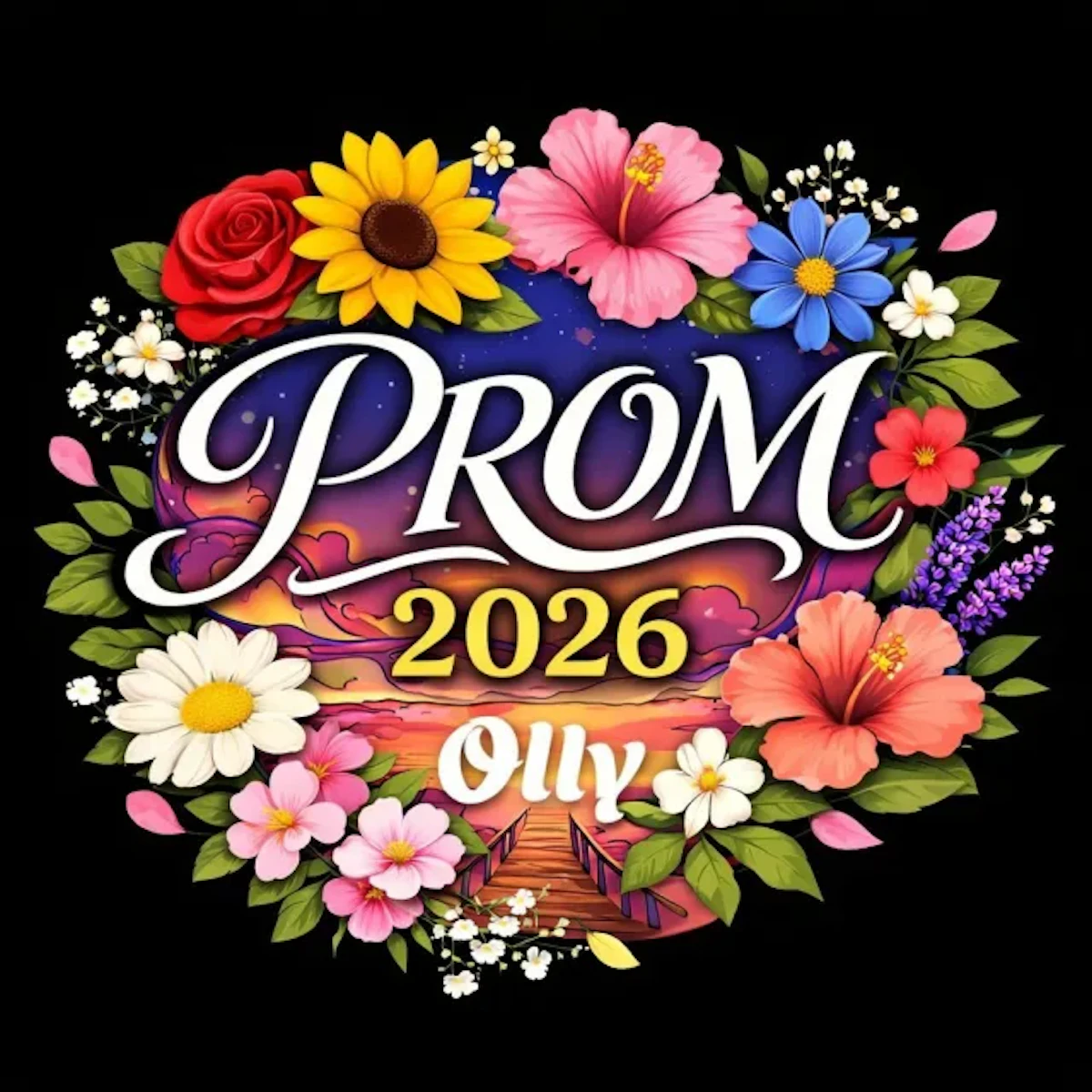花で囲まれたPROM 2026 Ollyの公式ビジュアル