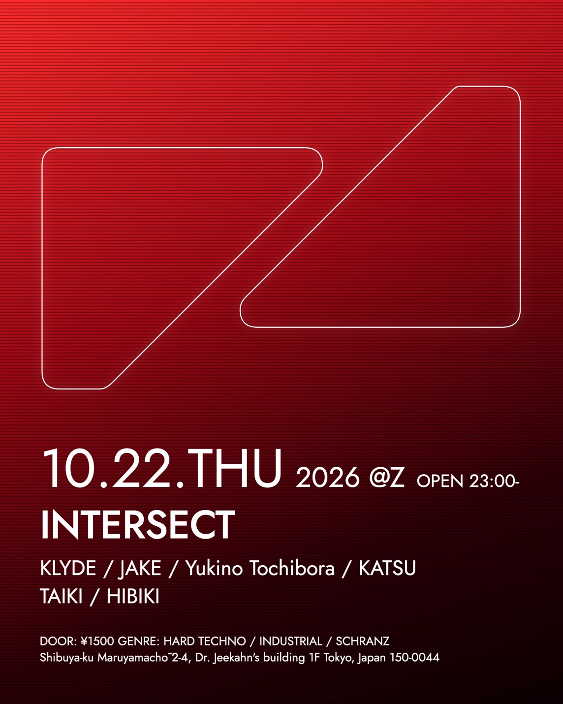 Flyer for INTERSECT at Z Maruyama