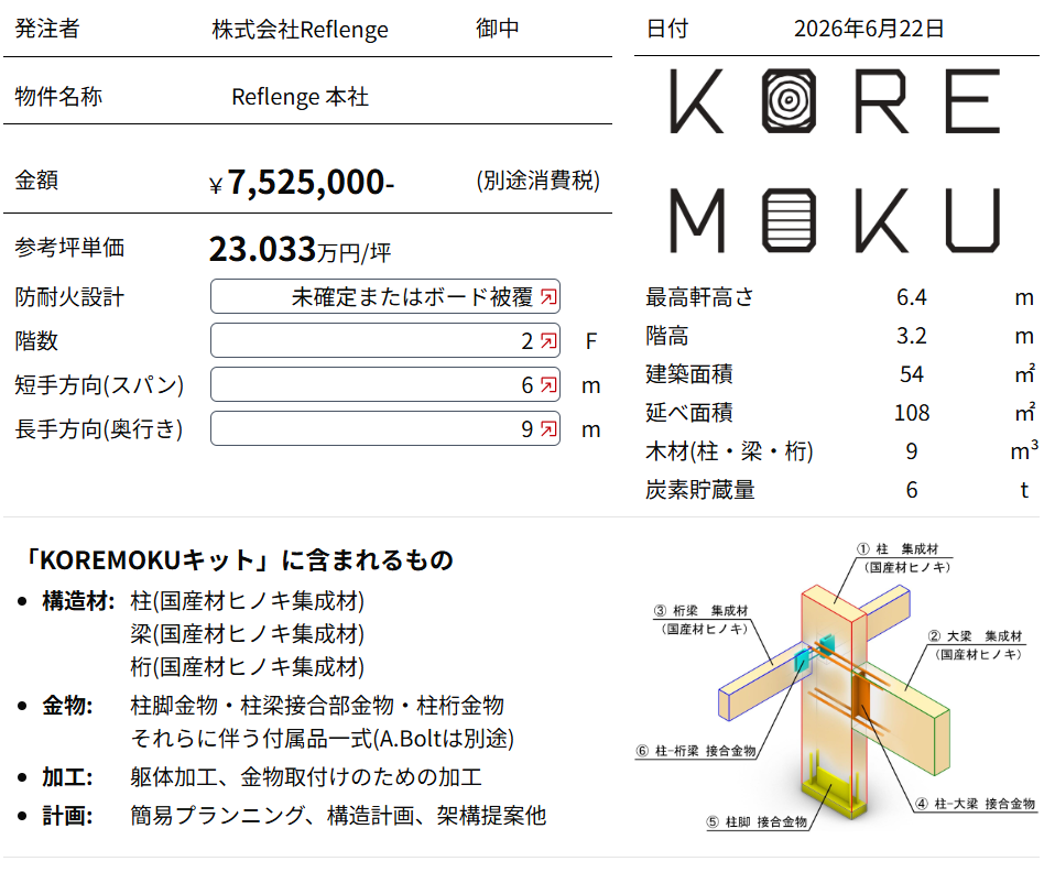 KOREMOKU 概算書作成 ─ 気軽に、直感的に見積もりができるWebサービス。