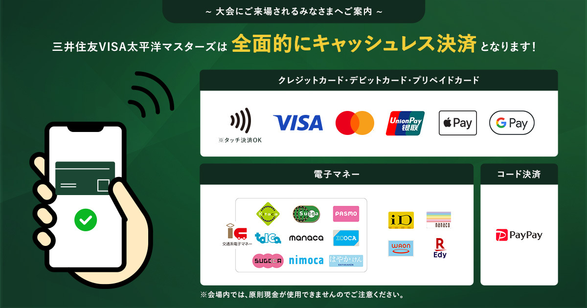 場内オールキャッシュレス運営のお知らせ
