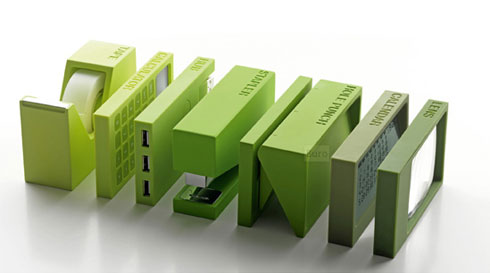 グラデーションが美しいデスクトップオーガナイザー【Buro】