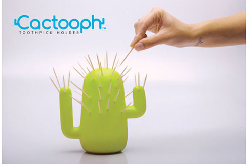 サボテン型の楊枝立て【Cactooph Toothpick Holder】