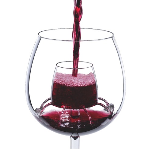 まるで噴水のよう・・・。グラス in ワイングラス【Fountain Aerating Wine Glasses】