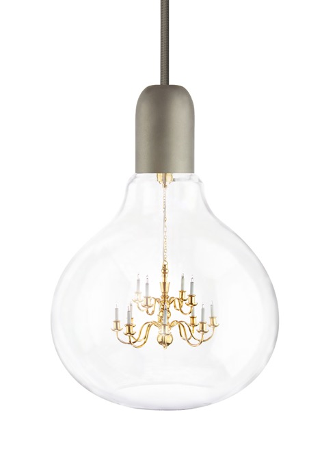 シャンデリアを閉じこめた電球【King Edison Pendant Lamp】