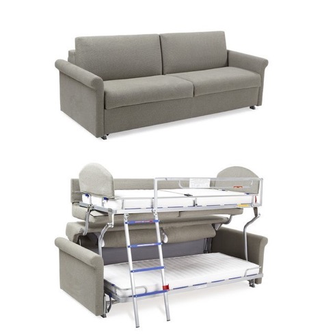 二段ベッドに変身するソファ【Slumbersofa Duo】