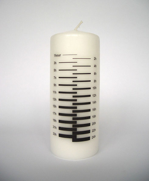 計画停電のお供にいかが？時間が計れるロウソク【Candle Clock】