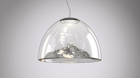 山がそびえるペンダントランプ【Mountain View】
