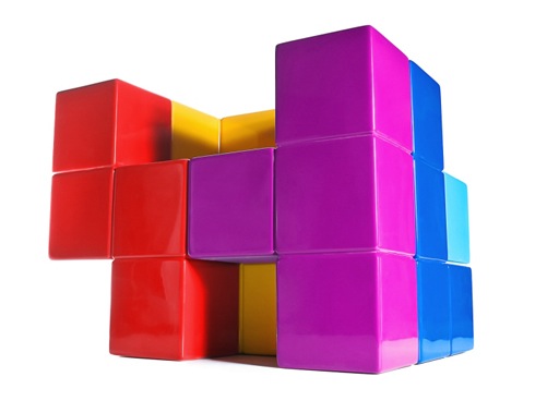 ６種のテトリスブロックを全て使って作られた椅子【Tetris】