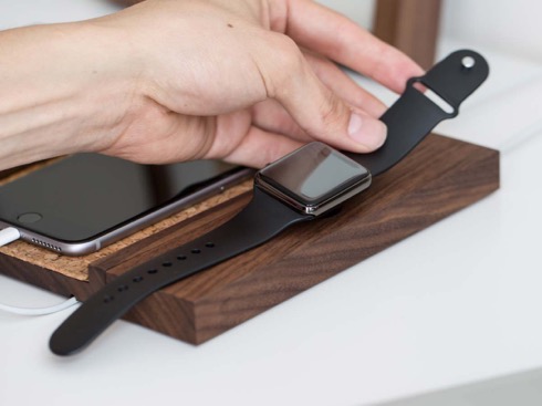 Apple Watchが充電できるウォールナット＆コルクトレー【Rest Composure Collection】