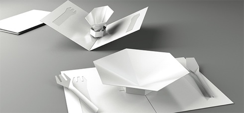 飛び出す絵本、ならぬ「飛び出す食器」【Pop-up Tableware】