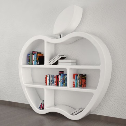 無類のリンゴ好きのお部屋に。Appleな本棚【Gluttony】