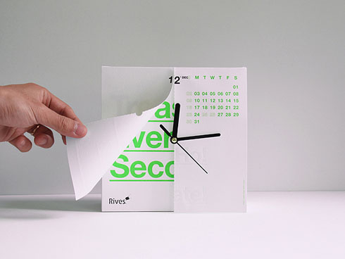 卓上カレンダーとデスク・クロックがドッキング！【Antalis Calenclock 2012】