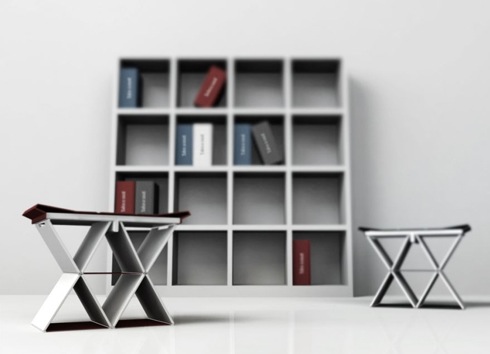 本棚に収納出来る椅子【Take a Seat】