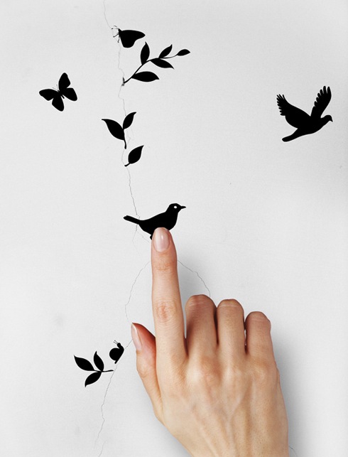 壁に入ったヒビを「アート」にするアイデア【TakeBreak】