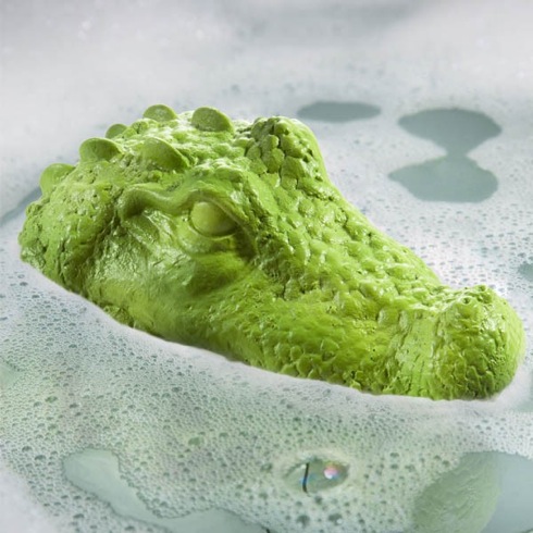 お風呂にワニが！？ カバが！？ 動物の頭部が付いたバスタブ栓【BATHTUB PLUG】