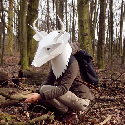 飾る？ 被る？ 紙でできた3D動物マスク【Maska】