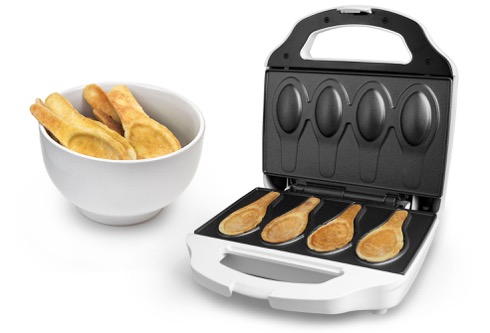 「食べられるスプーン」が焼けちゃうマシン【Edible Spoon Maker】