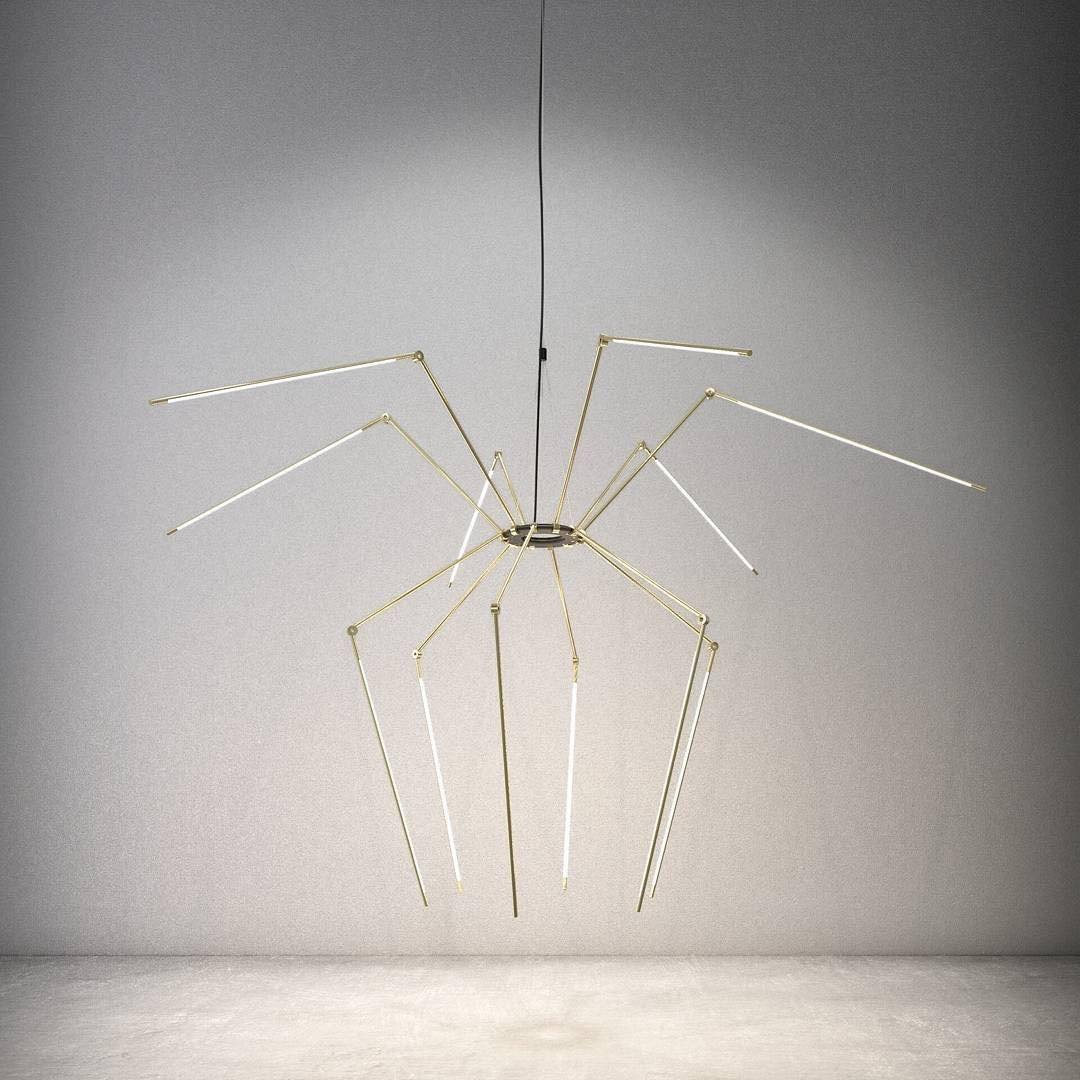 目立ちたがらないシャンデリア【Thin Chandelier】