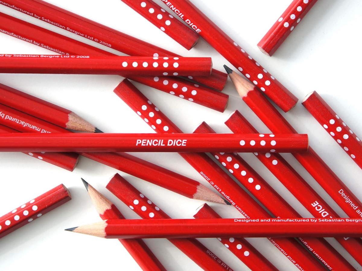 運を天にまかせるサイコロ鉛筆【Pencil Dice】