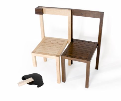人にもモノにも「優しく」なれる様な気がする、そんな２脚の椅子。【WANK】