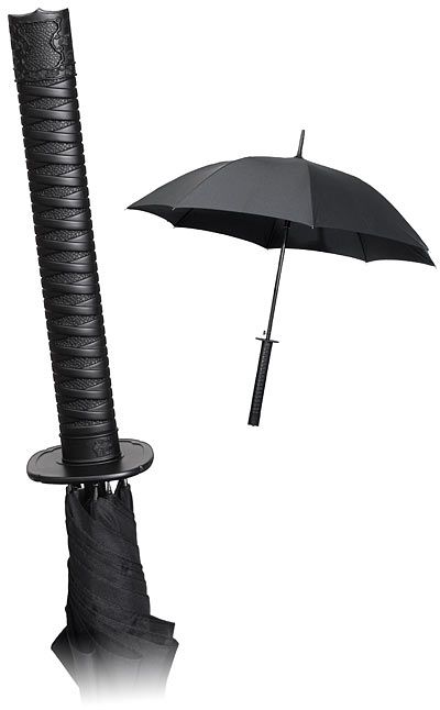 日本刀が傘（かさ）になった？！ユニークなデザインアンブレラ【Samurai Umbrella】