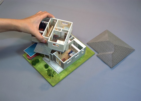 「３Ｄマイホームデザイナー」からリアルな『住宅模型』を安価で作成してくれるサービス！【メガソフト 住宅模型作成サービス】