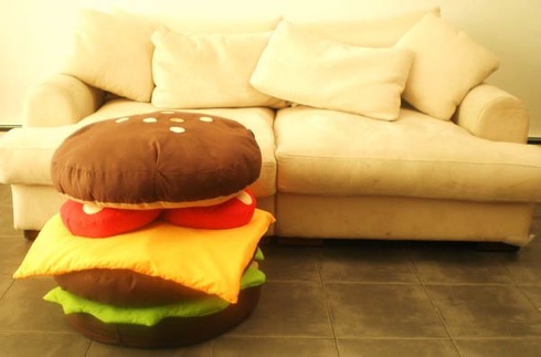 ハンバーガーそっくりなクッションセット【Hamburger Scatter Cushions】