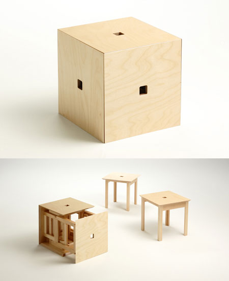 日本人がデザインした“組木”の「キューブ家具」！？【cube 6】