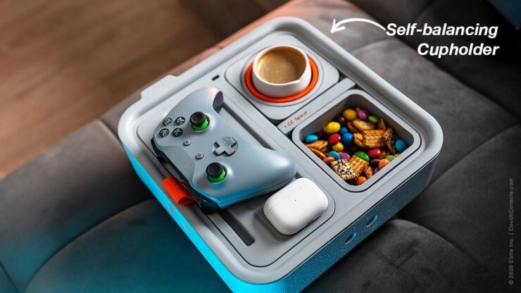 ソファ生活をもっと楽しく。多機能カップホルダー【Couch Console】