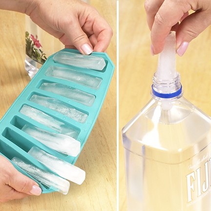 ペットボトルの口に入る「細長い氷」が作れるアイストレー【Ice Sticks Flexible Ice Trays】