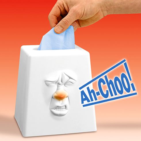あなたの代わりに“鼻をかむ”？ティッシュボックス【Talking tissue box】