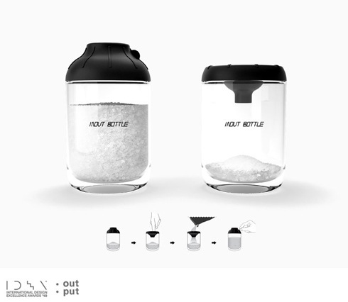 この発想はなかった！画期的な容器の蓋（フタ）【In Out Bottle】