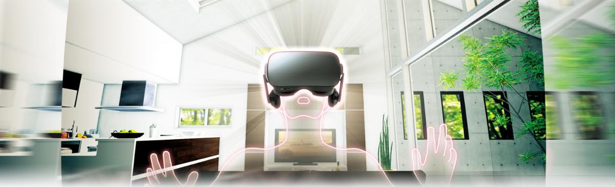 ヘッドマウントディスプレイでお部屋探しができるVRシステムが楽しそう。