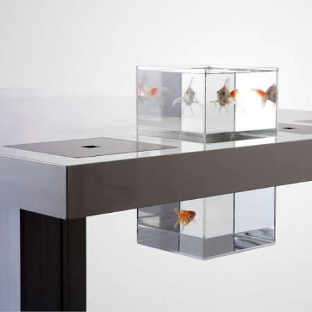 お魚といっしょに仕事ができるデスク【MILK Aquarium】