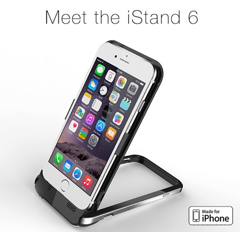 モバイルバッテリーとスタンドを内蔵した万能iPhoneケース【iStand 6】