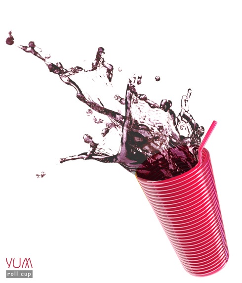 ストローで出来たコップ【YUM-roll cup】