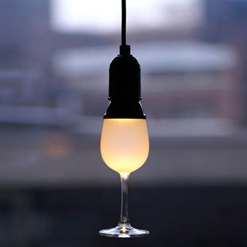 ワイングラスのペンダント照明【Glassbulb Lamp】