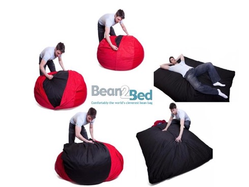 ベッドに変身しちゃうビーンバッグチェア【Bean2Bed】
